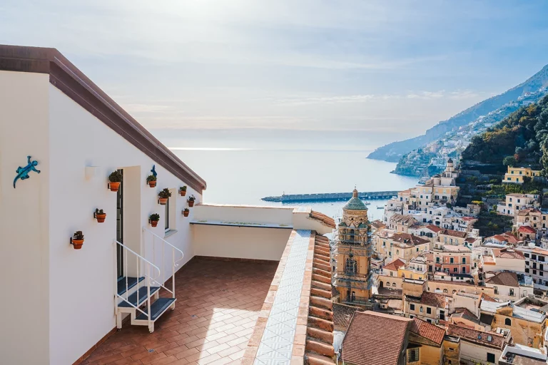Villa Angelina Open Space terrazzo e vista su amalfi
